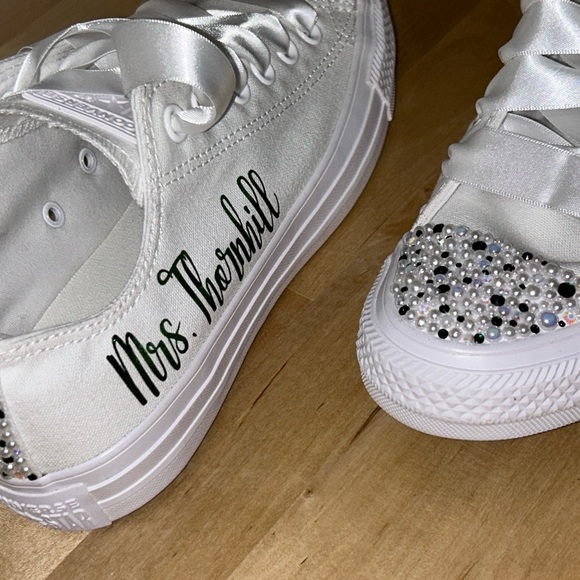 Custom Wedding day converse - Picture 4 of 5